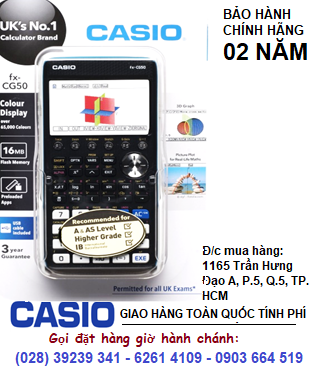 Casio FX-CG50, Máy tính vẽ đồ thị Casio FX-CG50 (Không có hàng nữa, Không có hàng nữa, Sử dụng Ti-84Plus CE hoặc Ti-nSpire)