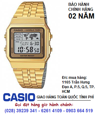 Casio A500WGA-9DF, Đồng hồ đeo tay A500WGA-9DF chính hãng Casio Japan| Bảo hành 2 năm 