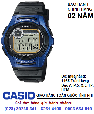 Casio W-213-2AV ; Đồng hồ điện tử Casio W-213-2AV chính hãng| CÒN HÀNG