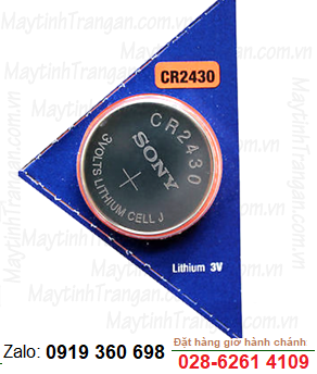 Pin Sony CR2430 Lithium 3V chính hãng Sony