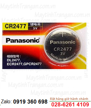 Pin 3V lithium Panasonic CR2477 chính hãng - Made in Indonesia