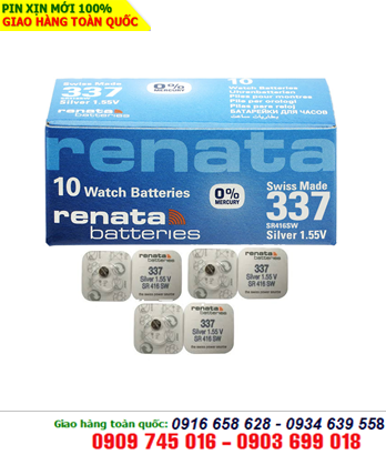 Pin Renata 337/SR416SW silver oxide 1.55V chính hãng Renata Thụy Sỹ