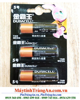 Duracell MN1500-BP2; Pin AA 1.5v Alkaline Duracell MN1500-BP3 chính hãng _Vỉ 3viên