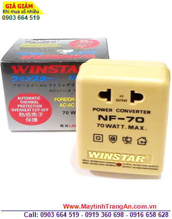 Winstar NF-70 _Bộ Chuyển Đổi Điện Winstar NF-70 220VAC⇆110VAC 70W chính hãng