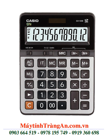 Casio GX-120B, Máy tính tiền Casio GX-120B loại 12 số Digits chính hãng| CÒN HÀNG 