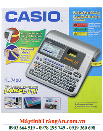 Casio KL-7400, Máy in nhãn Casio KL-7400 in được 5 loại TAPE | HẾT HÀNG
