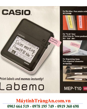 Casio MEP-T10, Máy in nhãn Casio Labemo Touch Panel and PC Conectable Model| MẪU MỚI-Chưa có hàng 