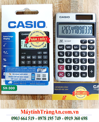 Casio SX-300P, Máy tính tiền Casio SX-300P loại 8 số Digits chính hãng _Xuất xứ Philipines |CÒN HÀNG 