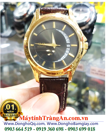 Q&Q A436-02Y; Đồng hồ Nam dây Da Q&Q A436-02Y chính hãng Q&Q Nhật 