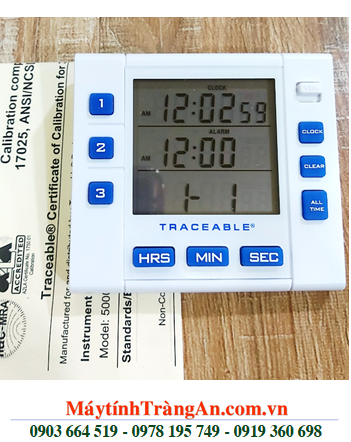 Traceable 5000 _Đồng hồ đếm lùi đếm tiến 03 kênh 5000 Traceable®Three-Channel Alarm Timer _Đã được hiệu chuẩn tại Mỹ