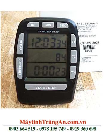Traceable 5025 _Đồng hồ đếm lùi đếm tiến 03 kênh 5025 Traceable® Triple-Display Timer _Đã được hiệu chuẩn tại Mỹ