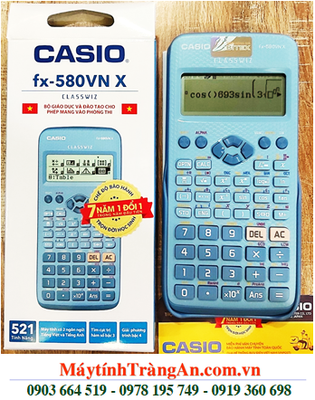 Casio FX-580VN X, Máy tính học sinh mang vào phòng thi Casio FX-580VN X chính hãng _Bảo hành 7 năm| CÒN HÀNG