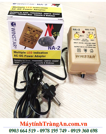 Ổn Áp Đa Năng WINSTAR NA-2 (Điện đầu vào từ 110 – 240v, đầu ra từ 1.5 – 12v)Dây Dài Chính Hãng
