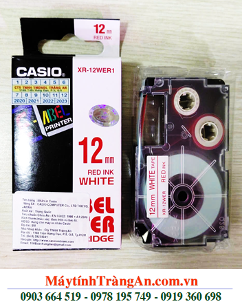 TAPE IN NHÃN CASIO XR-12WER1