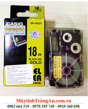 TAPE in nhãn Casio XR-18GD1 
