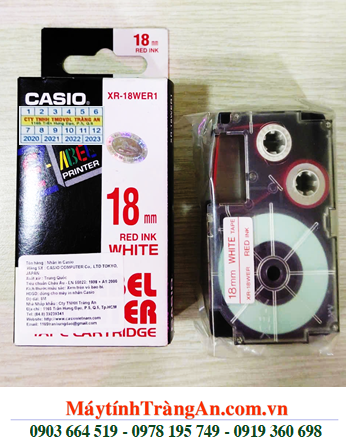 TAPE in nhãn Casio XR-18WER1 