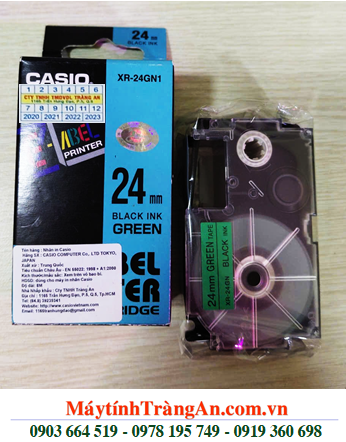 TAPE IN NHÃN CASIO XR-24GN1