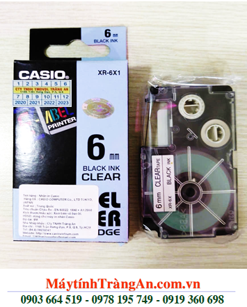 TAPE IN NHÃN CASIO XR-6X1