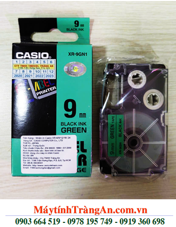 TAPE IN NHÃN CASIO XR-9GN1