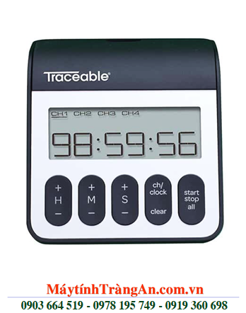 Traceable 5667, Đồng hồ đếm lùi đếm tiến 04 kênh Four-Channel Timer with Antimicrobial Protection /Đã hiệu chuẩn tại Mỹ