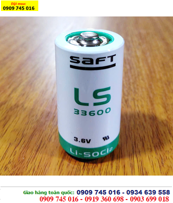 SAFT LS33600; Pin SAFT LS33600 - size D lithium 3.6V -17000mAh chính hãng _Xuất xứ PháP