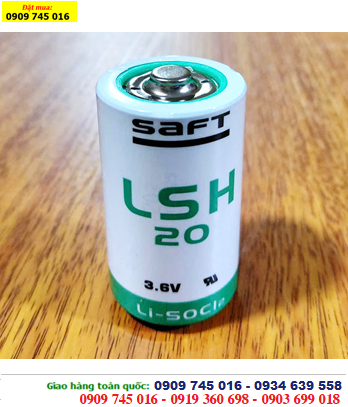 SAFT LSH20; Pin nuôi nguồn PLC Saft LSH20 Lithium 3.6V size D - 13000mAh chính hãng _Xuất xứ Pháp 